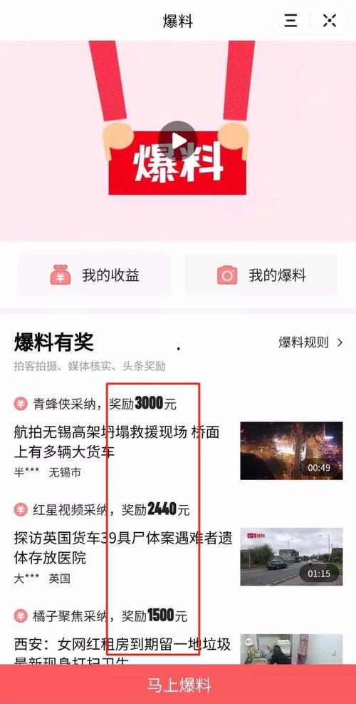 爆料视频能赚钱吗,通过爆料视频轻松赚钱的秘密 第2张 爆料视频能赚钱吗,通过爆料视频轻松赚钱的秘密 第2张